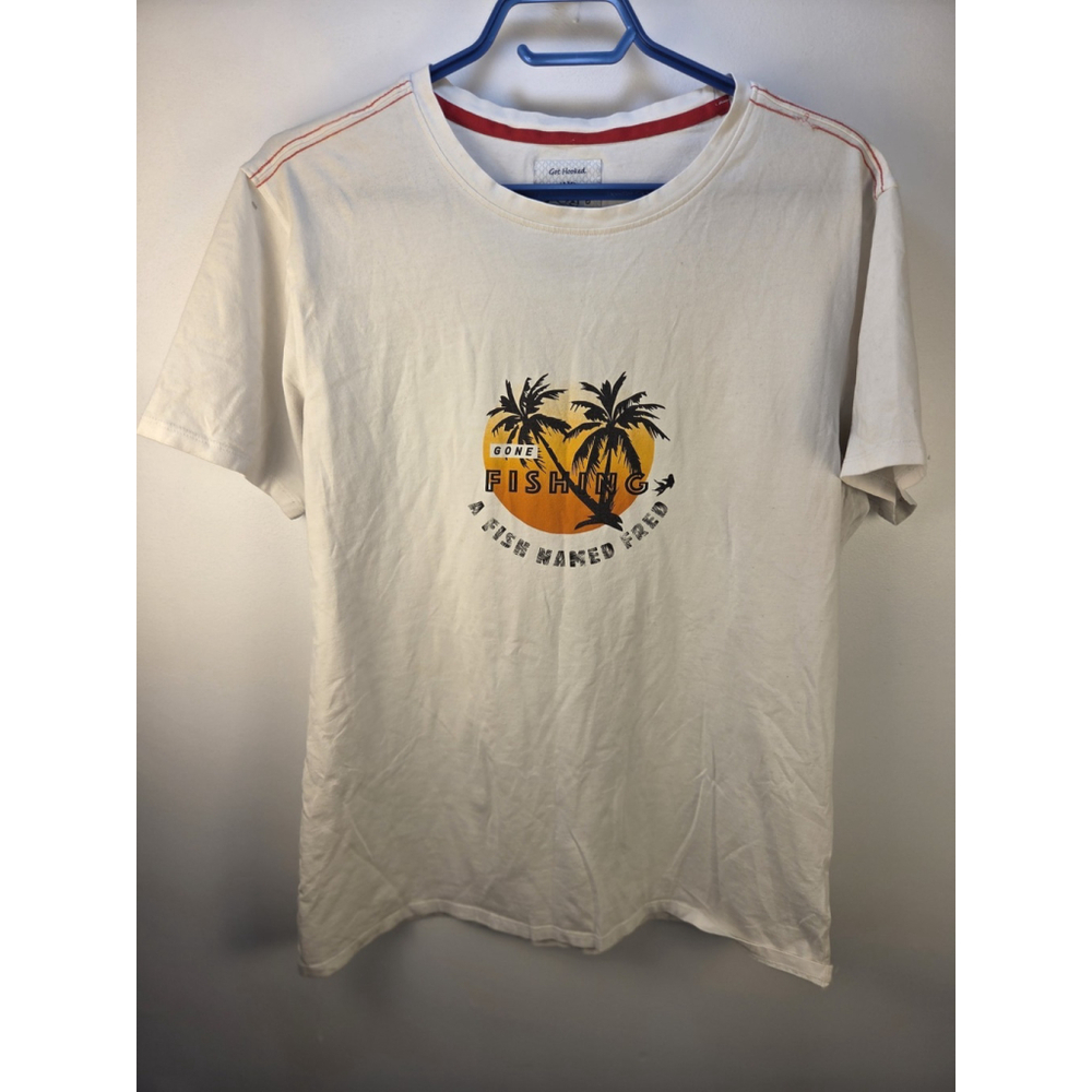 A Fish Named Fred Size US Small EU M Men's T-Shirt Gone Fishing Pre-Owned